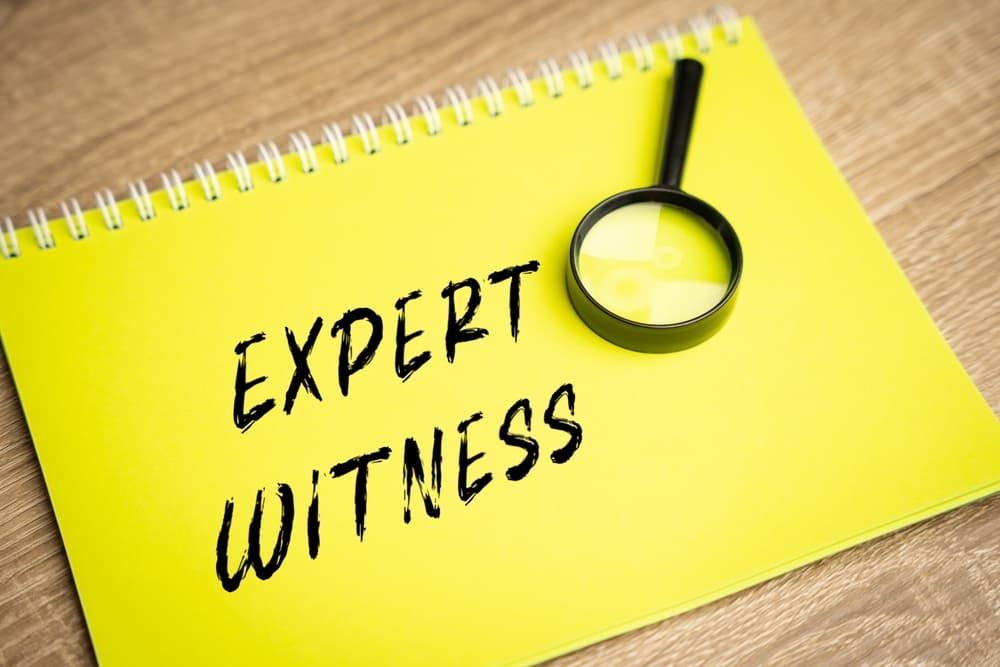 Expert witness inscription. Court cases process.